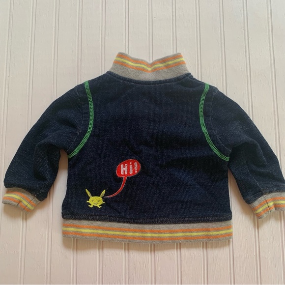 Oilily ~New~Indigo Knit Goba Byg Jacket in 62 (about 4 months) - Picture 5 of 11